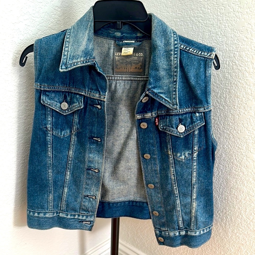 Levi's Classic Blue Denim Vest